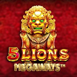Official Slots logo: 5 Lions Megaways by Pragmatic Play at Glorious Bingo
