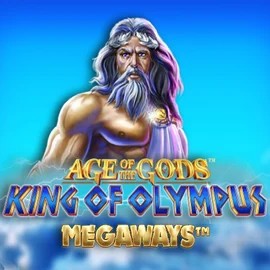 Age Of The Gods: King of Olympus Megaways by Origins, showcased at glorious-bingo.co.uk – game logo