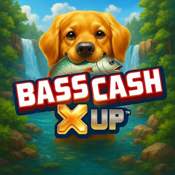 Bass Cash X UP logo – Slots by Alchemy Gaming at Glorious Bingo