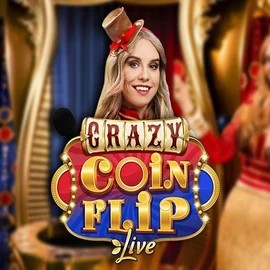 Crazy Coin Flip slot logo by Evolution at Glorious BingoCrazy Coin Flip