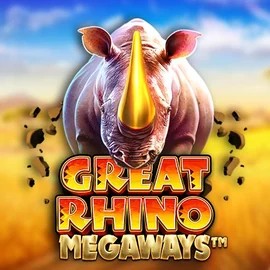 Great Rhino Megaways by Pragmatic Play, showcased at glorious-bingo.co.uk – game logo