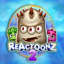 Slots logo of Reactoonz 2 from Play'n GO at Glorious Bingo