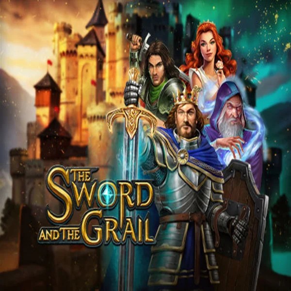 Slots logo of The Sword and the Grail from Play'n GO at Glorious Bingo